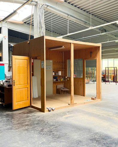 Das ehemalige Holzbüro unseres Vorgängers.